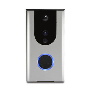 WiFi Wireless Doorbell Camera Remote Video Door Intercom IR Night Vision Security Bell Phone(Silver)